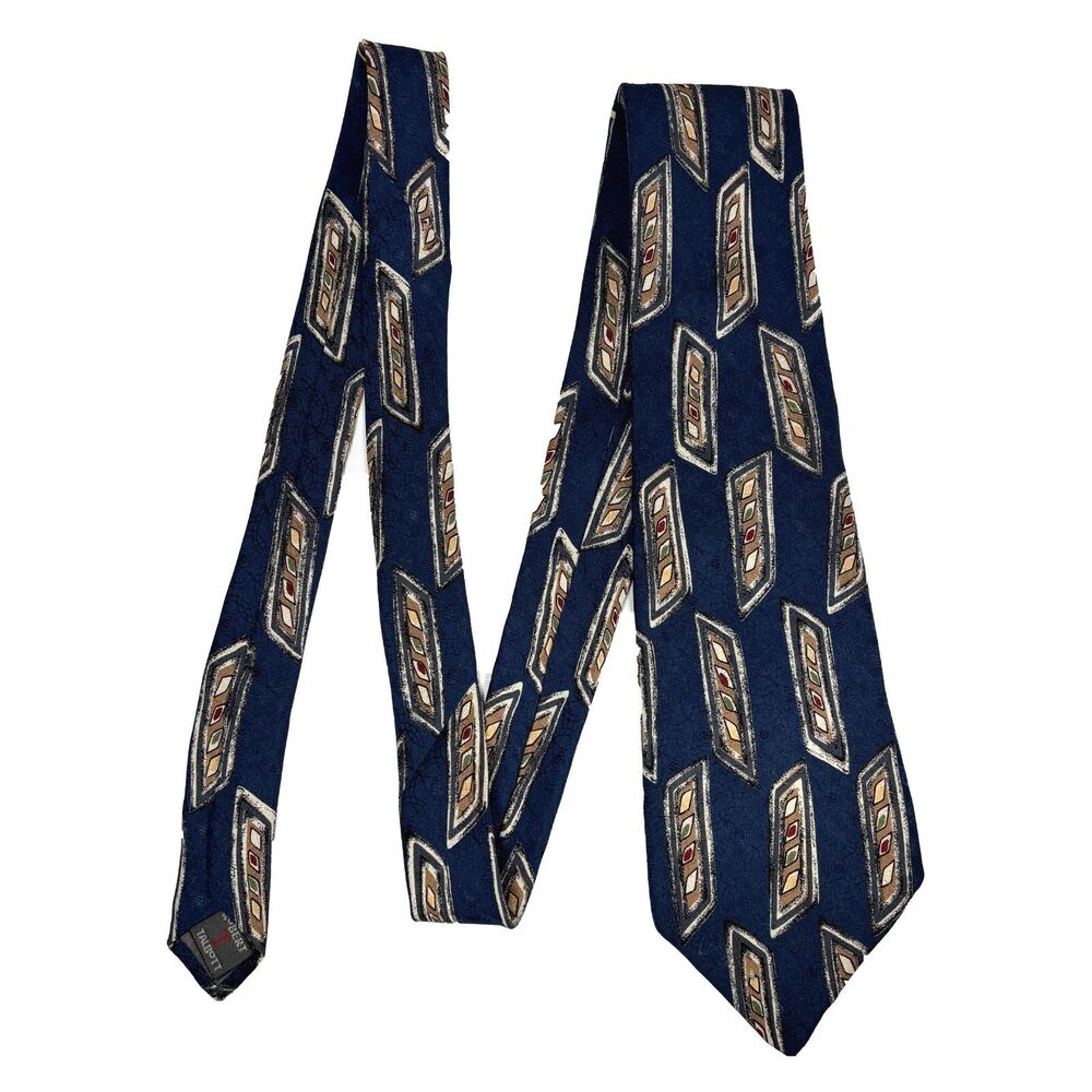 Robert Talbott Mens Preppy Silk Tie Mac Neil Purnell Made USA Office Formal